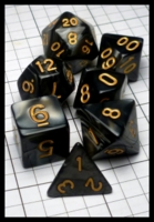 Dice : Dice - Dice Sets - Unknown Chinese Grey Swirl and Gold - eBay Aug 2016